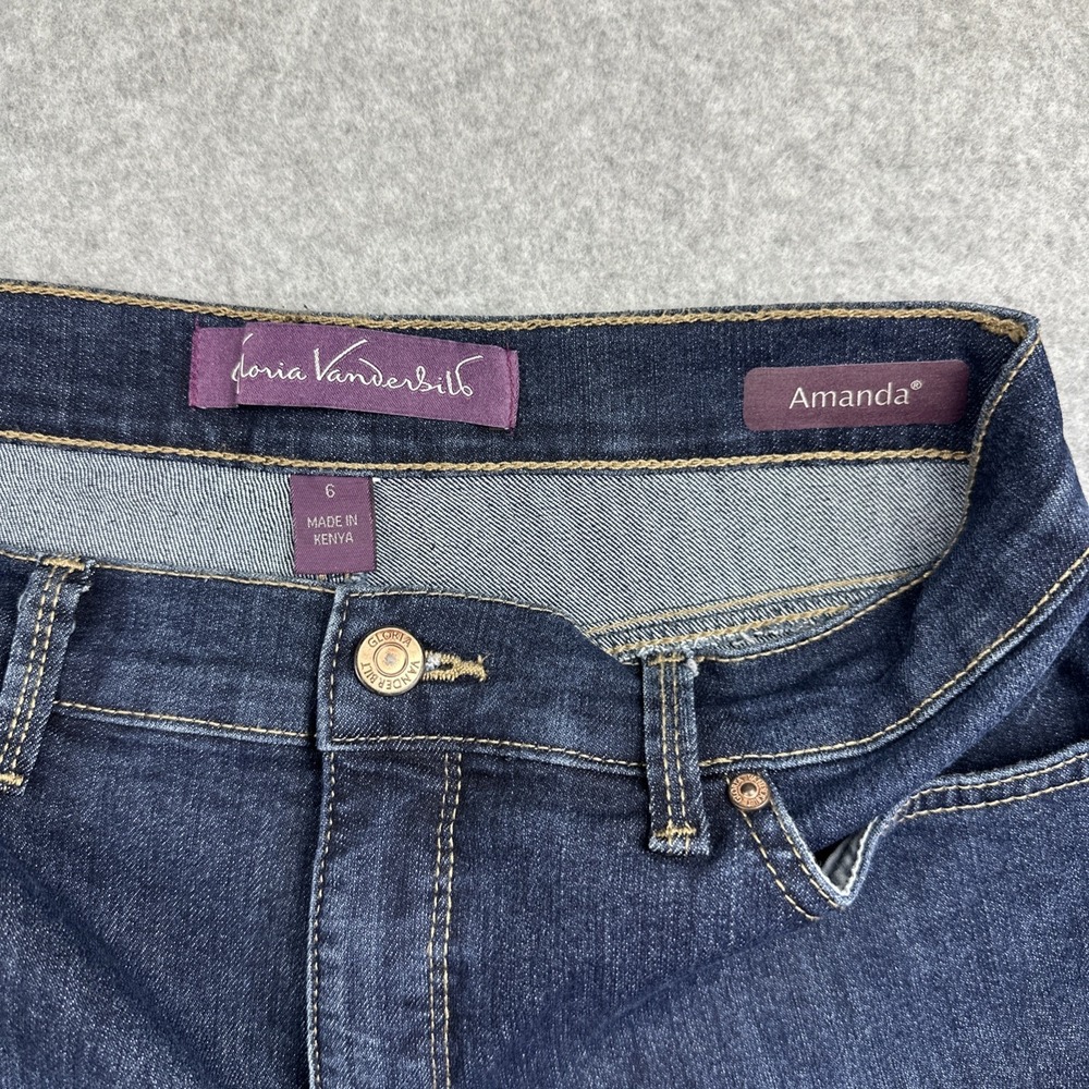 Gloria Vanderbilt Women's Amanda Jeans Size 6 - Picture 7 of 10